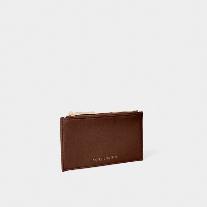 Katie Loxton Fay Coin Purse And Card Holder - Chocolate